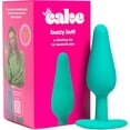thumbnail interactive-video image 1 of Hello Cake Buzzy Plug Vibrator for Men and Women, Waterproof & Rechargeable Backside Play Toy with 10 Modes, Teal, 1 of 7