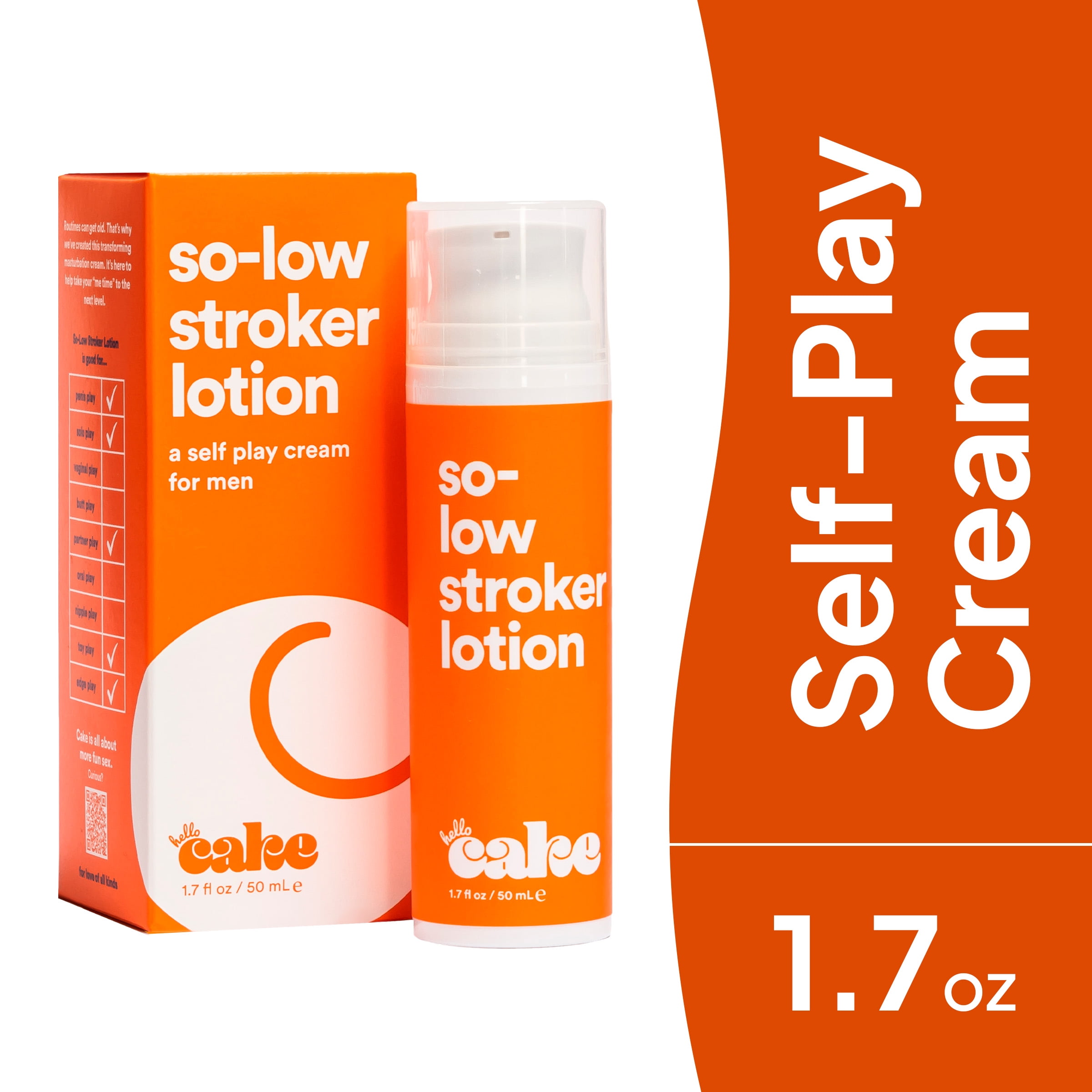 Hello Cake So-Low Stroker Lotion, Self-Play Cream for Men, 1.7 oz