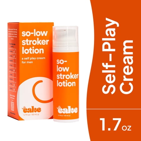 Hello Cake So-Low Stroker Lotion for Men, Coconut-Oil Based Moisturizing Self-Play Cream, 1.7 fl oz