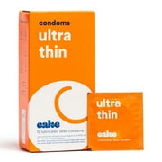 Hello Cake Ultra Thin Condoms, Premium Silicone Lubricated Latex Condoms for Men, BPA Free, Fragrance Free, Glycerin Free, 12 Count