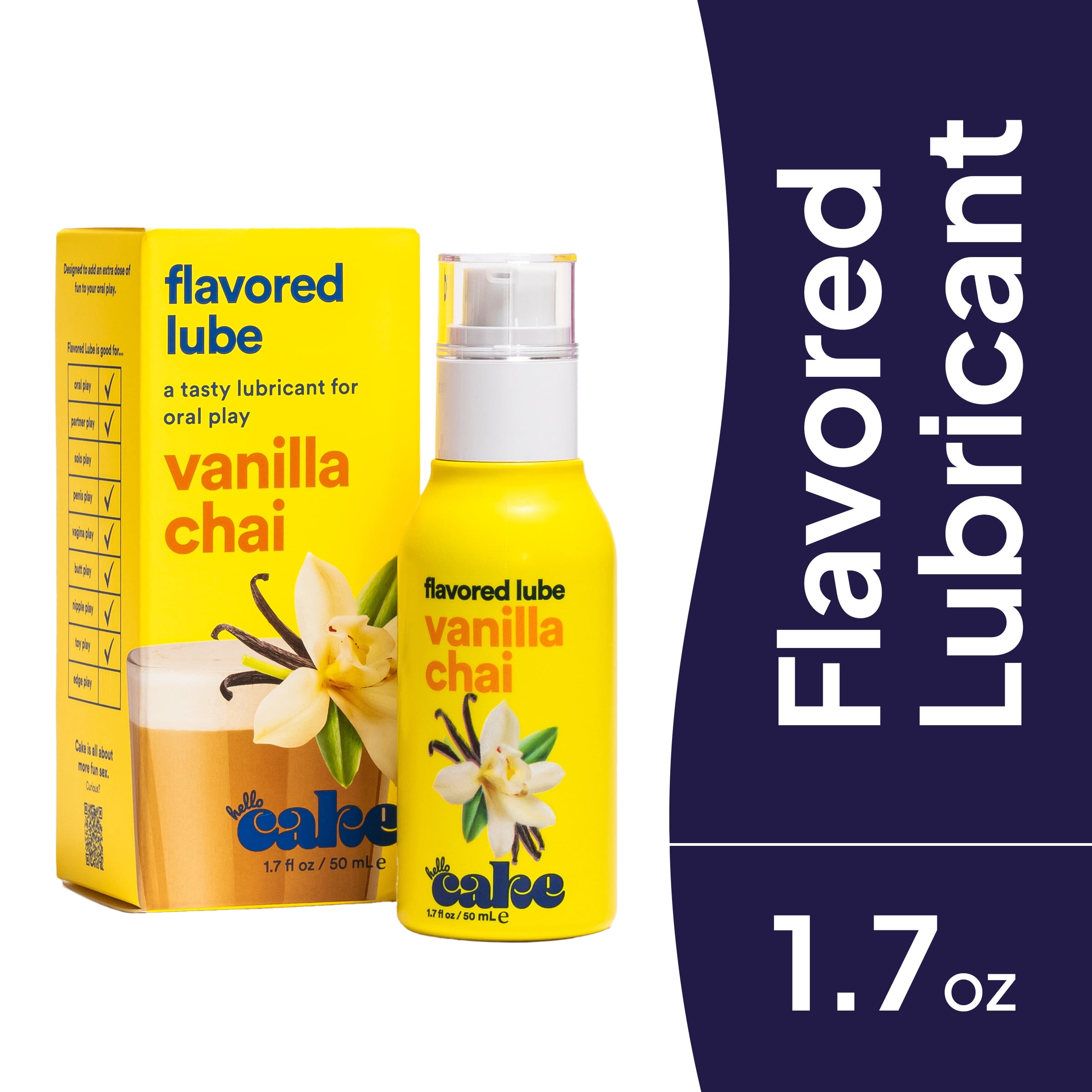 Hello Cake Premium Water-Based Lube, Edible Flavored France
