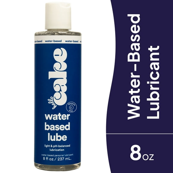 Hello Cake Premium Water-Based Lube, Unflavored Personal Lubricant for Men and Women, 8 fl oz