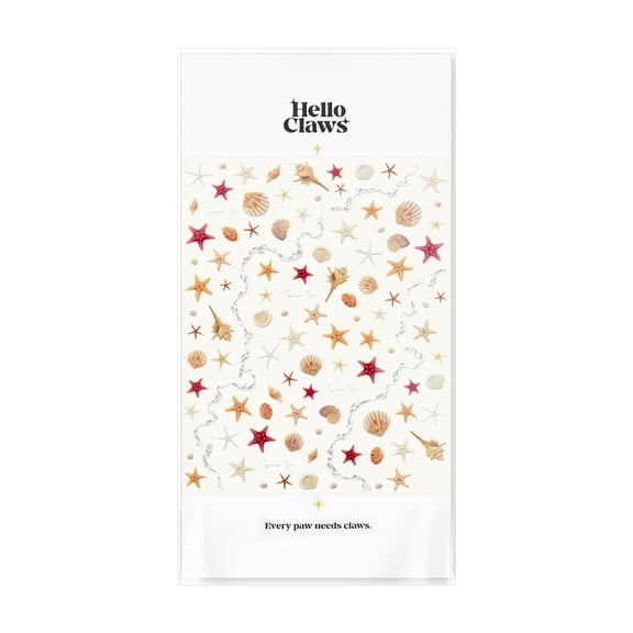 Hello Claws Star Fish 5D Nail Art Sticker, 1 Sheet Nail Art Sticker Pack