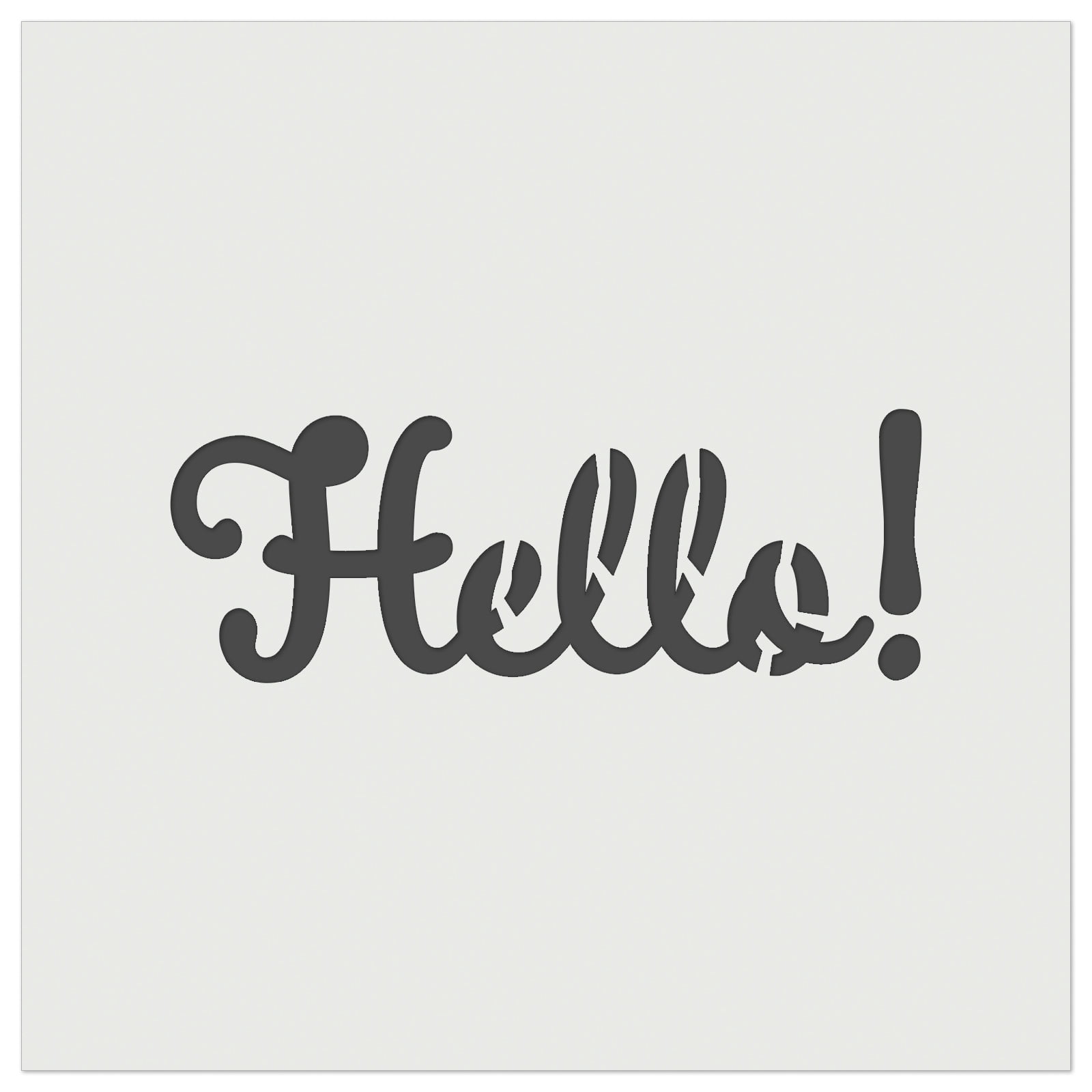 Hello Cursive DIY Cookie Wall Craft Stencil - 9.0 Inch - Walmart.com