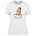 thumbnail image 1 of Hello, Cute Floral Seagull Bird T-Shirt Women -Image by Shutterstock, Female XX-Large, 1 of 2