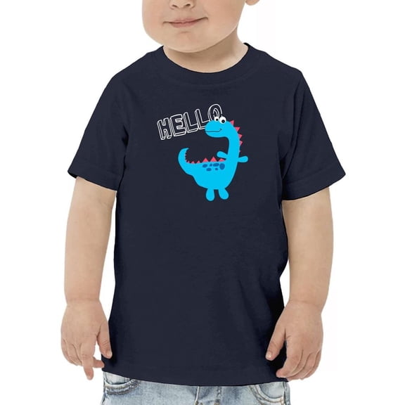 Hello Cute Kiddie Dino T-Shirt Toddler -Image by Shutterstock, 5 Toddler