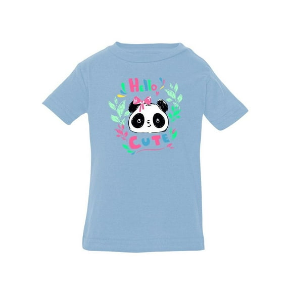 Hello Cute Panda T-Shirt Infant -Image by Shutterstock, 24 Months