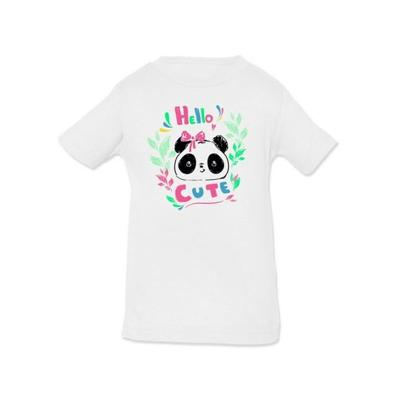 Hello Cute Panda T-Shirt Infant -Image by Shutterstock, 6 Months