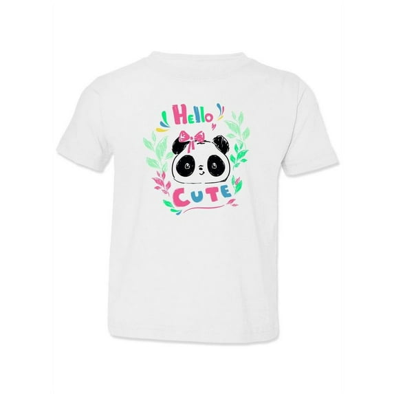 Hello Cute Panda T-Shirt Toddler -Image by Shutterstock, 2 Toddler