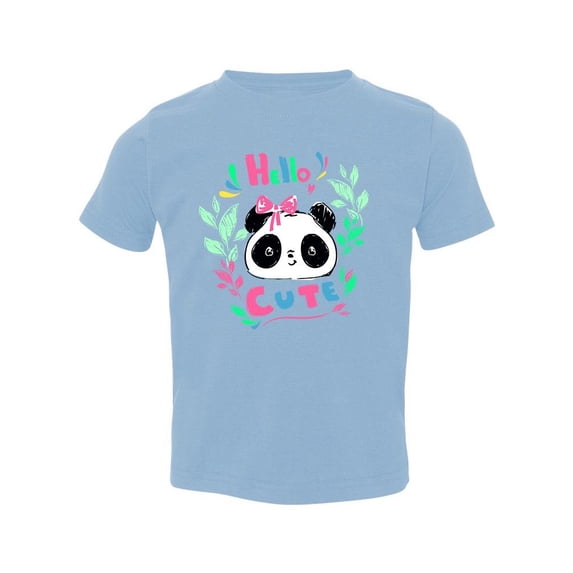 Hello Cute Panda T-Shirt Toddler -Image by Shutterstock, 5 Toddler
