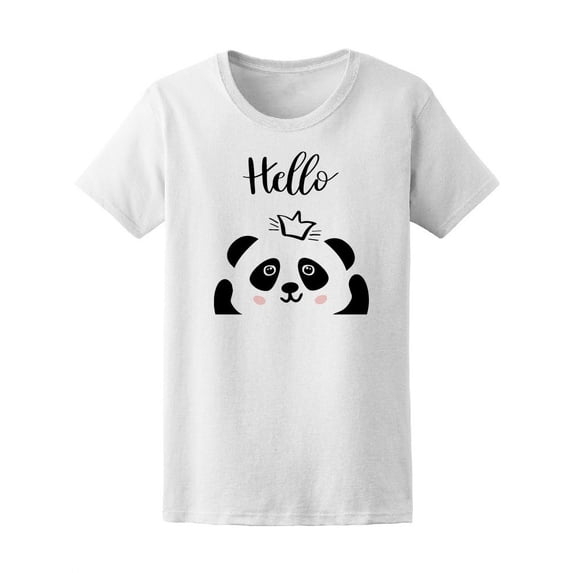 Hello Cute Queen Panda Tee Women's -Image by Shutterstock