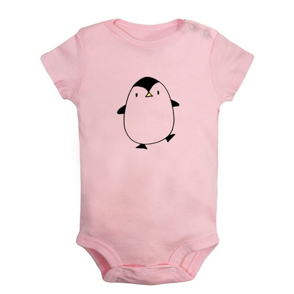Hello Cute Romper For Babies, Animal Penguin Pattern Jumpsuit, Newborn Baby Unisex Bodysuits, Infant Jumpsuits, Toddler 0-24 Months Kids One-Piece Oufits