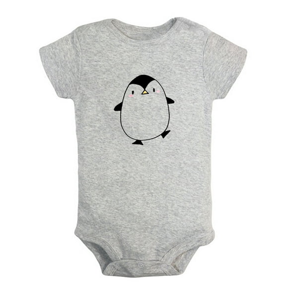 Hello Cute Romper For Babies, Animal Penguin Pattern Jumpsuit, Newborn Baby Unisex Bodysuits, Infant Jumpsuits, Toddler 0-24 Months Kids One-Piece Oufits