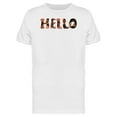 thumbnail image 1 of Hello Dachshund Dogs Lettering T-Shirt Men -Image by Shutterstock, Male Small, 1 of 2