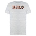 thumbnail image 1 of Hello Dachshund Dogs Lettering Tee Men's -Image by Shutterstock, 1 of 1