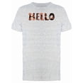 thumbnail image 1 of Hello Dachshund Dogs Lettering Tee Men's -Image by Shutterstock, 1 of 1
