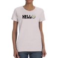 thumbnail image 1 of Hello Daisy Flower T-Shirt Women -Image by Shutterstock, Female 5X-Large, 1 of 4