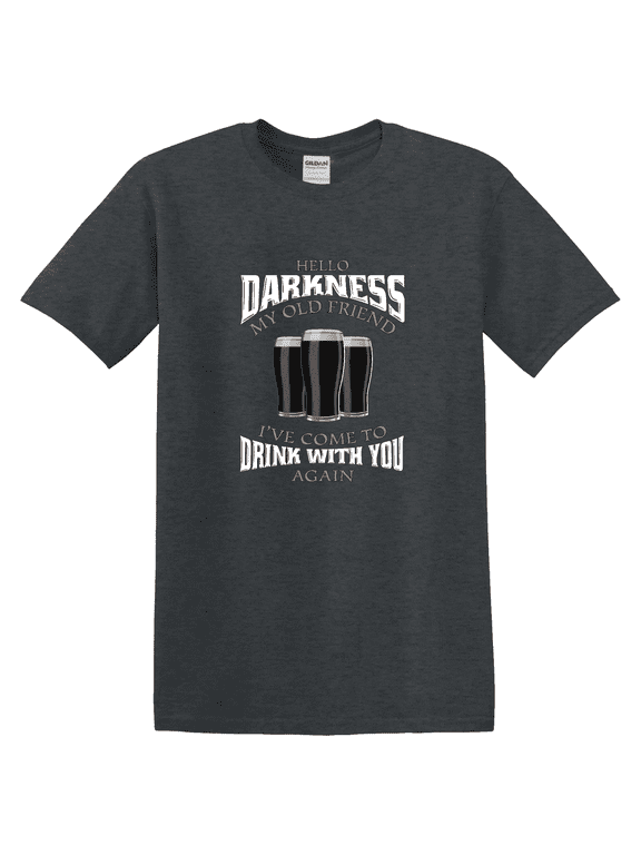 Hello Darkness My Old Friend Guinness Light Cotton T-Shirt