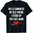 thumbnail image 1 of Hello Darkness My Old Friend I Stood Up Too Fast Again Pots T-Shirt, 1 of 4
