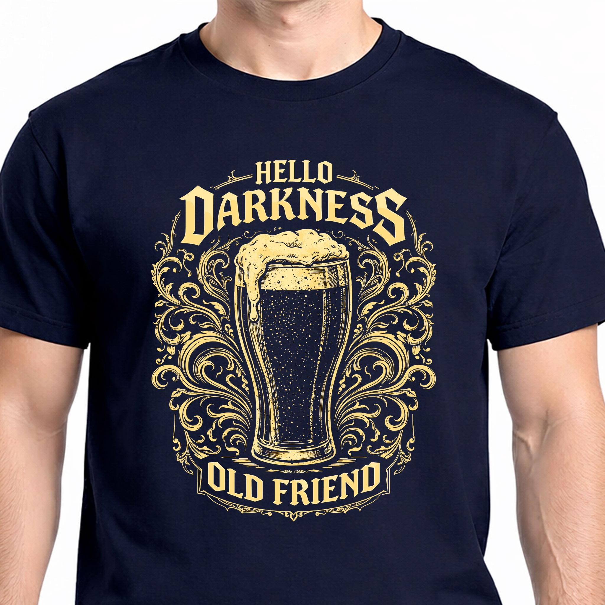 Hello Darkness My Old Friend Irish Beer St. Patrick's Day T-Shirt ...