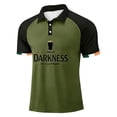 thumbnail image 1 of Hello Darkness My Old Friend Men's Polo Shirt Short Sleeve Casual Button Collared Tee, 1 of 3