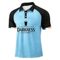 thumbnail image 1 of Hello Darkness My Old Friend Men's Polo Shirt Short Sleeve Casual Button Collared Tee, 1 of 3