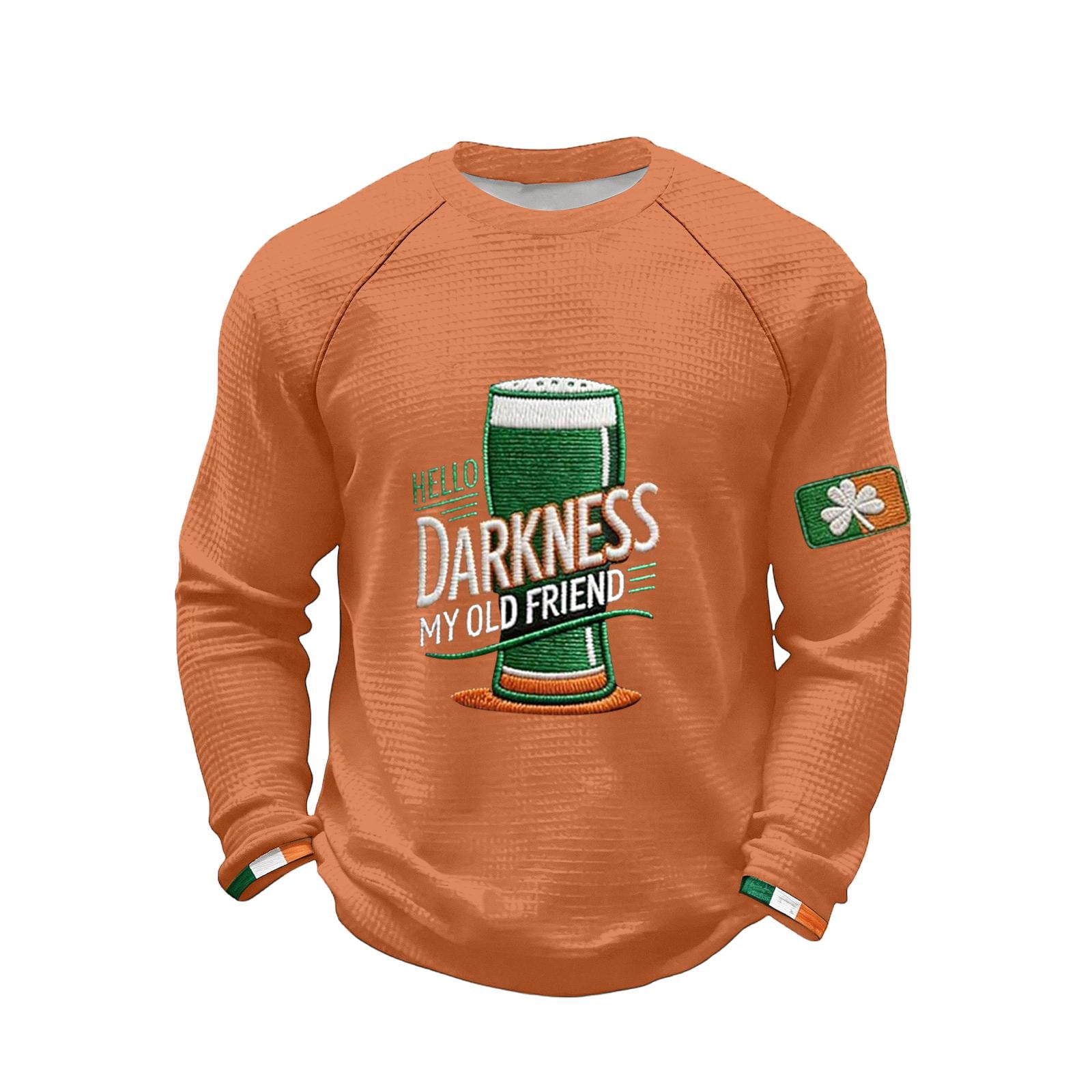 Hello Darkness My Old Friend Shirts for Men Long Sleeve Waffle Shirt ...