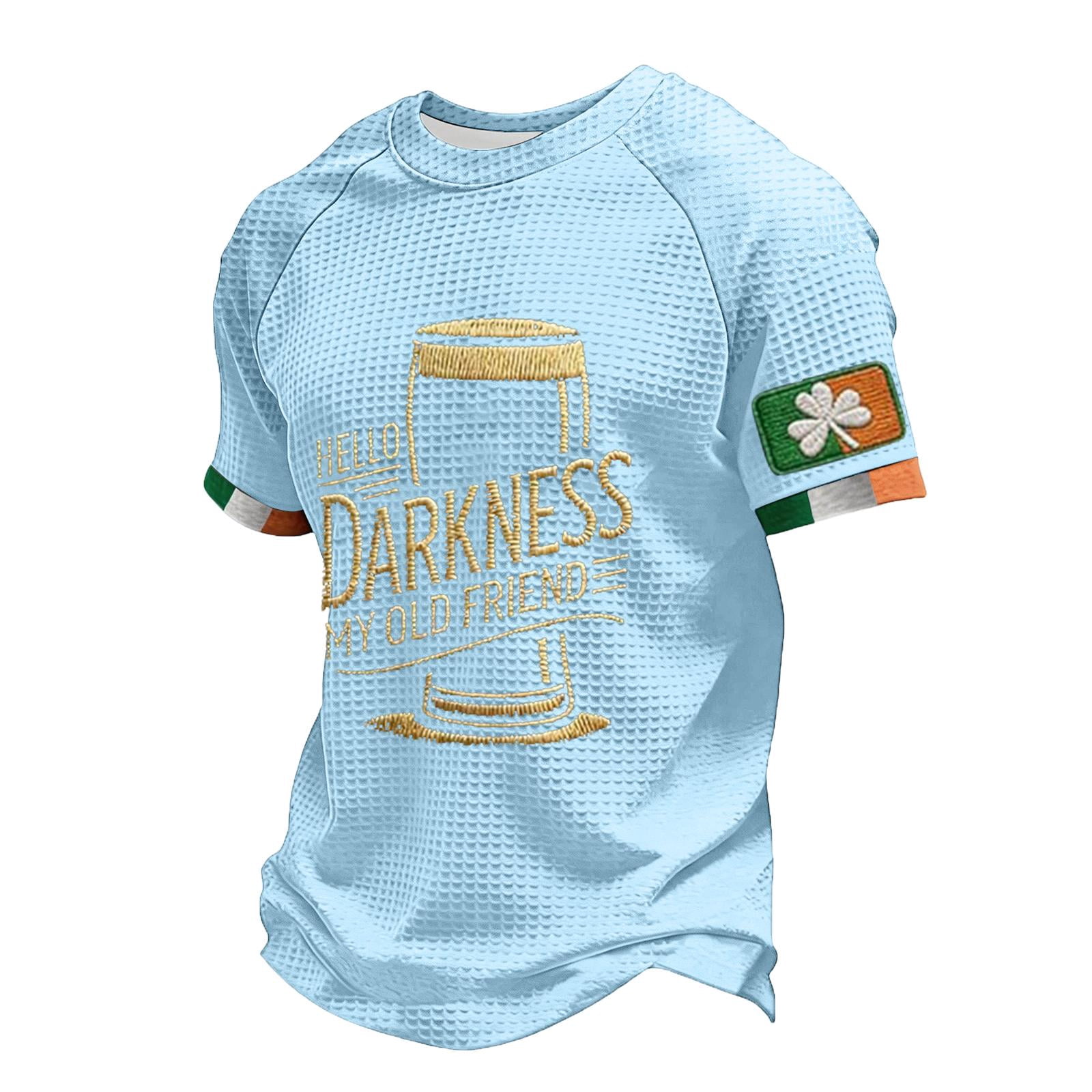 Hello Darkness My Old Friend Shirts for Men Waffle Long Sleeve Shirts ...
