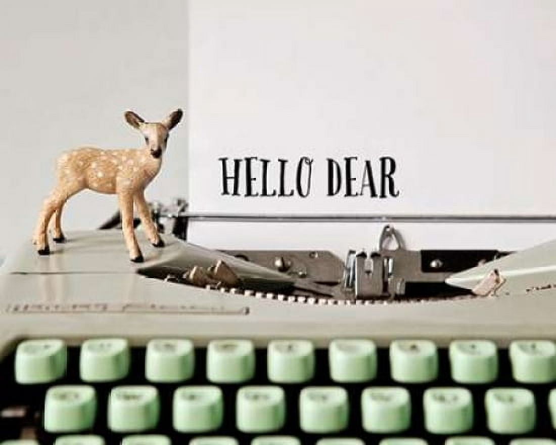 Hello Dear Typewriter Canvas Art - Susannah Tucker Photography (22 x 28)