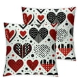 thumbnail image 1 of Hello Decorative Throw Pillow Covers, Black White Stripes Arrow Porch Outdoor Home Decor, Anniversary Wedding Couch Cushion Case,Multi-Size, 1 of 7