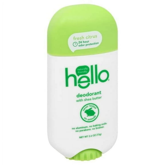 Hello Deodorant with Shea Butter Fresh Citrus - 2.6 oz Pack of 4