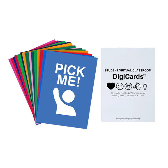 Hello Digicards Teacher Virtual Classroom Flash Cards