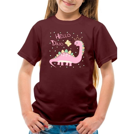 Hello Dino T-Shirt Juniors -Image by Shutterstock, Small