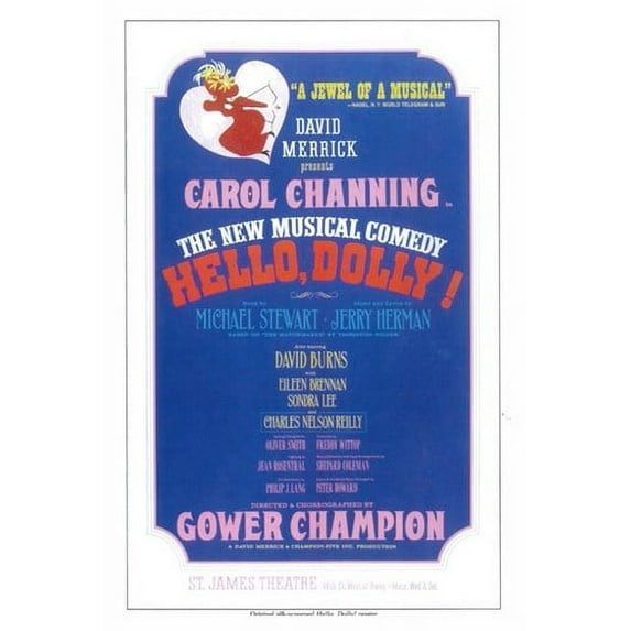 Hello Dolly (Broadway) Movie Poster (11 x 17)