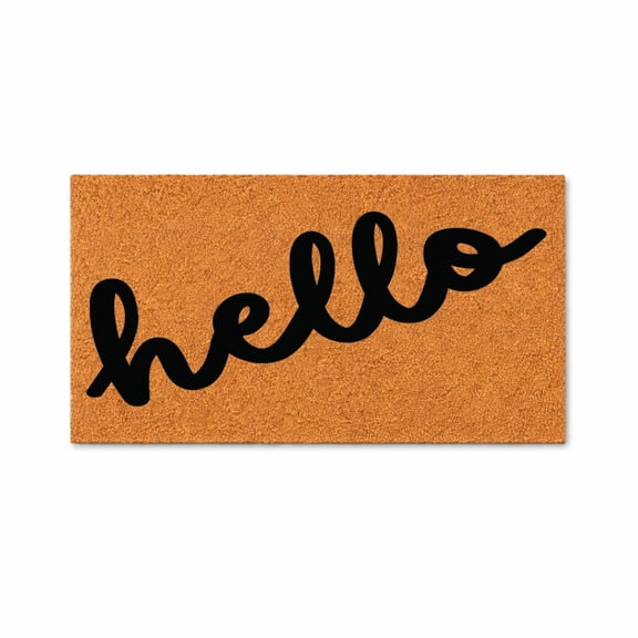 Hello Doormat, Welcome Door Mat, Housewarming Gift for New Home (36x72 inches) 5726