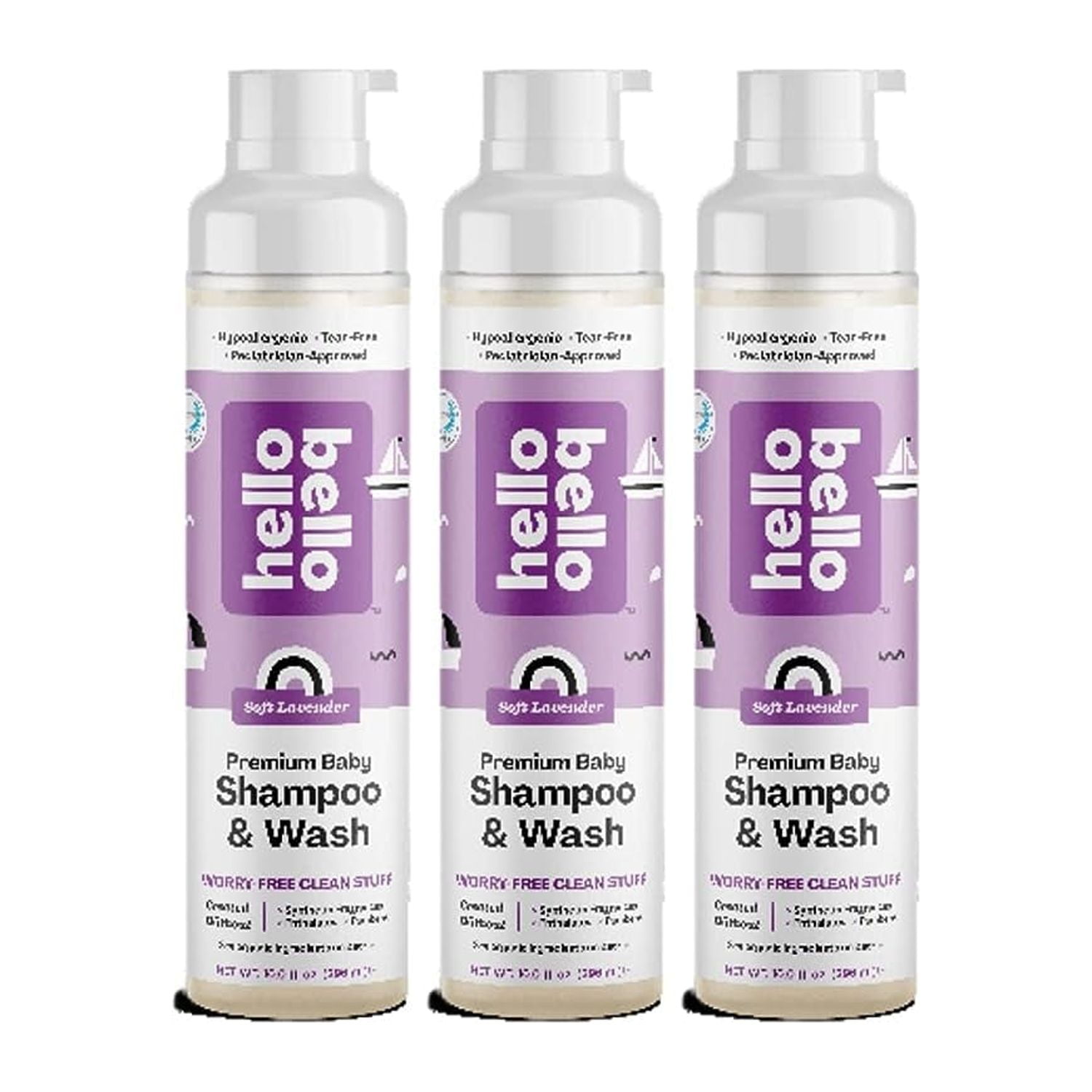 Hello Extra Gentle Shampoo & Body Wash Tear Free, Hypoallergenic And