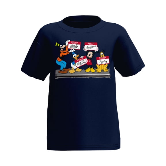 Disney Hello Fab Four Mickey & Friends Toddler Tee Shirt, 2T-4T (Boy's)