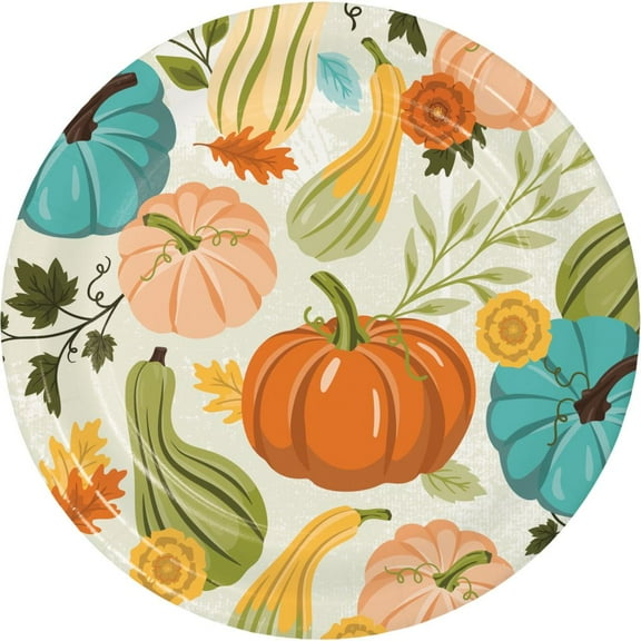 Hello Fall 7-inch Paper Plates 8 Per Pack