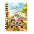 thumbnail image 1 of Hello Fall Autumn Corgi Pumpkins Pickup Truck Spiral Bound Journal Welsh Corgi Dog Lover Gifts Idea 5x7in Spiral Notebook - 13011, 1 of 5