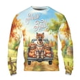 thumbnail image 1 of Hello Fall Autumn German Shepherd Pumpkins Pickup Truck All Over Print 3D Sweatshirt Unisex Merch Alsatian Dog Lover Gifts - 13011, 1 of 6