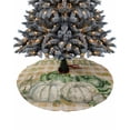 thumbnail image 1 of Hello Fall Christmas Tree Skirt 36 Inches Large Christmas Skirt Tree, Pumpkins Vegetable Orange Plaid Rustic Tree Skirt Christmas Decorations for Fireplace Party Holidays Indoor Outdoor, 1 of 7
