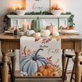 thumbnail image 1 of Hello Fall Cotton Linen Table Runner, Washable Table Runners for Kitchen, Dining Room, Holiday, Home Party Table Decor, 13x108 Inches, 1 of 9