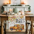 thumbnail image 1 of Hello Fall Cotton Linen Table Runner, Washable Table Runners for Kitchen, Dining Room, Holiday, Home Party Table Decor, 13x90 Inches, 1 of 9