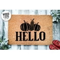 thumbnail image 1 of Hello Fall Door Mat | Fall Doormat | Welcome Mat | Pumpkins and Gourds Door Mat | Fall Autumn Decor Gift | Home Doormat | Custom Doormat, 1 of 2