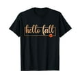 thumbnail image 1 of Hello Fall Gifts Fall Y'All Leopard Peace Love Autumn T-Shirt, 1 of 5