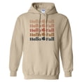 thumbnail image 1 of Hello Fall Hoodie Sweatshirt Unisex Large Sand, 1 of 5