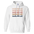thumbnail image 1 of Hello Fall Hoodie Sweatshirt Unisex Large White, 1 of 5