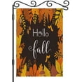 thumbnail image 1 of Hello Fall Leaves Garden Yard Flag 12.5"x 18" Double Sided Polyester Autumn Yellow Maple Leaf House Flag Banners for Patio Lawn Outdoor Home Decor, 1 of 6