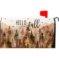 thumbnail image 1 of Hello Fall Mailbox Covers Magnetic Large Size 25.5 x 21 Inch Fall Trees Mailbox Wraps Autumn Harvest Letterbox Mailbox Post Cover Seasonal Decor for Home Garden Yard Outdoor Outside, 1 of 6
