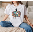 thumbnail image 1 of Hello Fall Pumpkin Family Thanksgiving Autumn Unisex T-Shirt, up to Size 5XL, 1 of 3